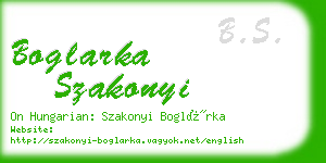 boglarka szakonyi business card